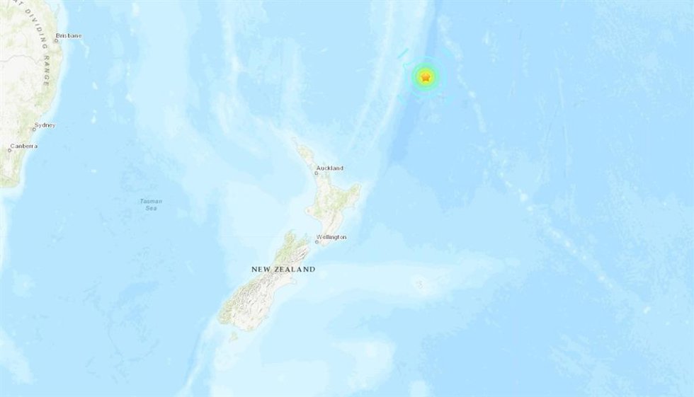 Terremoto al norte de Nueva Zelanda