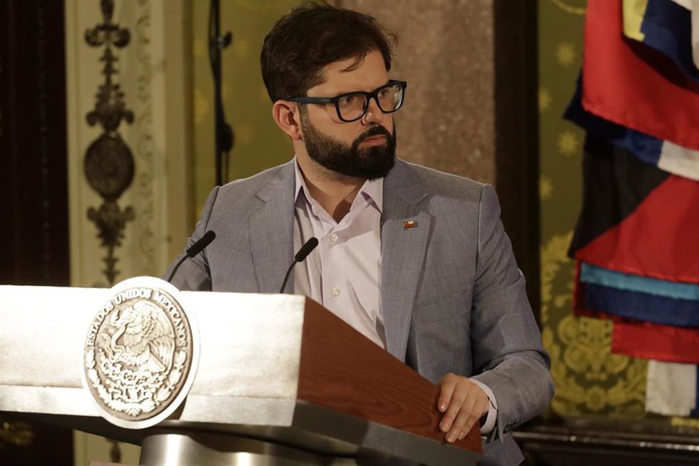 El presidente de Chile, Gabriel Boric