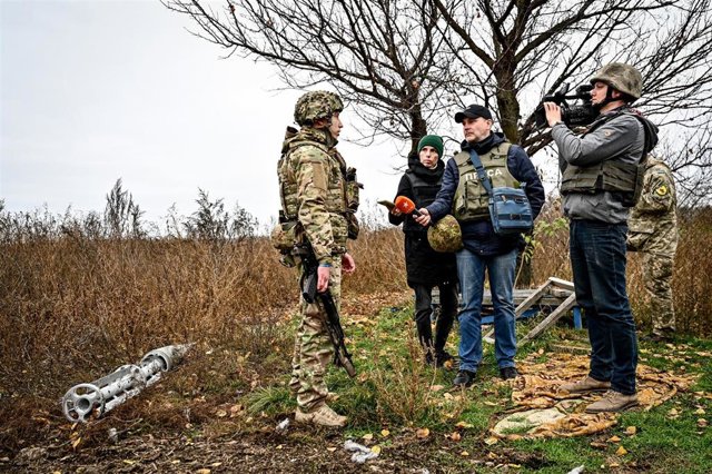 Archivo - Periodistas en Ucrania