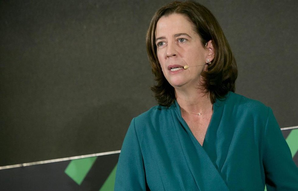 Archivo - La presidenta de la Asociación Española de Banca (AEB), Alejandra Kindelán, durante el XXIX Encuentro del Sector Financiero, organizado por ABC y Deloitte, a 22 de noviembre de 2022 en Madrid.