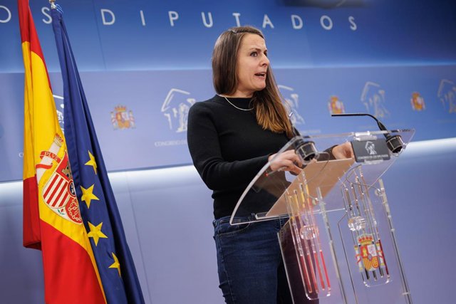 Archivo - La portaveu de la CUP al Congrés, Mireia Vehí