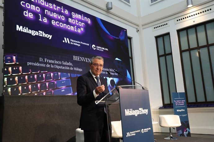 Francisco Salado durante su intervención en un acto sobre la industria 'gaming'.