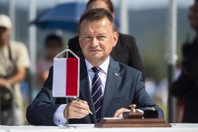 Archivo - El ministro de Defensa de Polonia, Mariusz Blaszczak