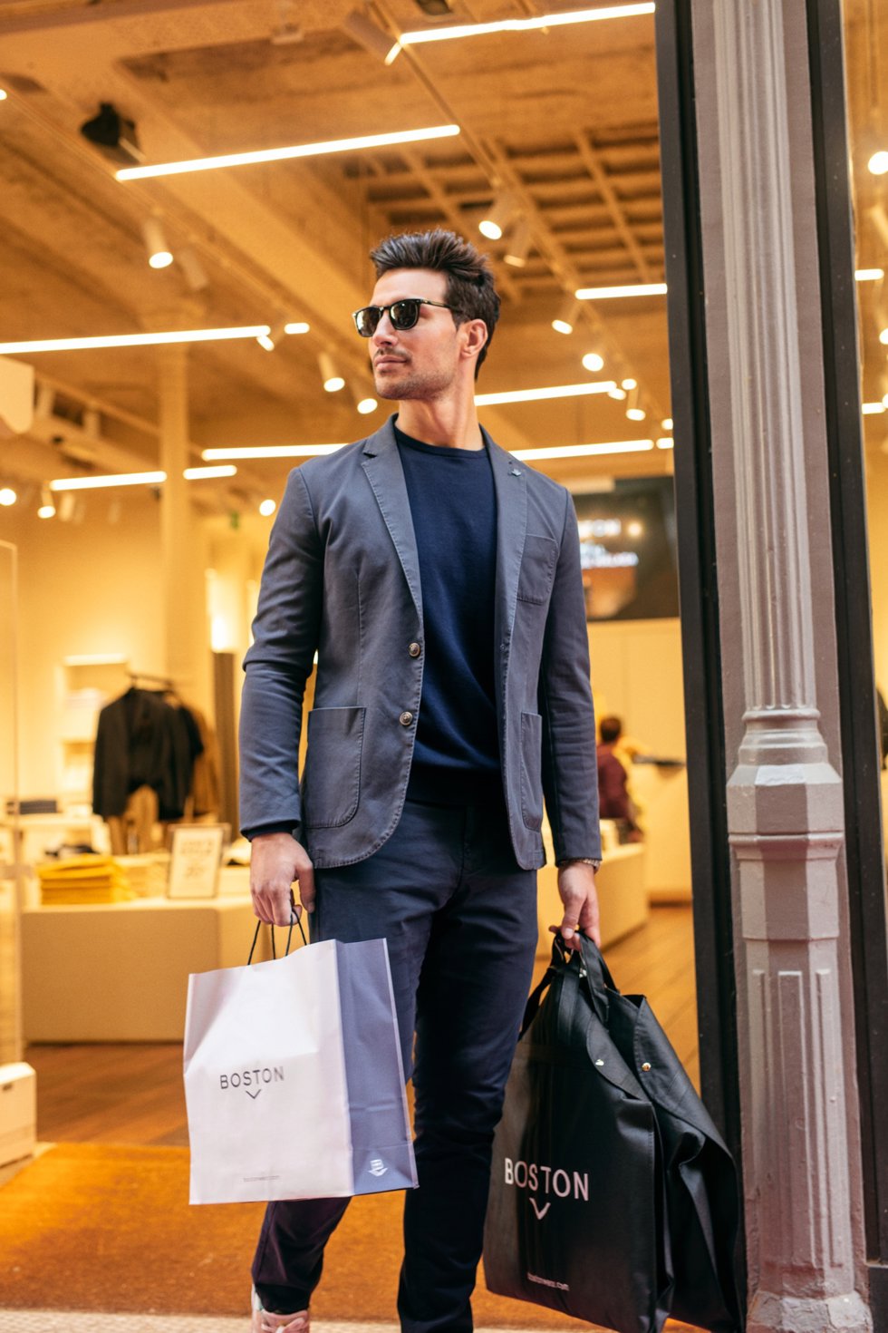 El deportista, modelo y comunicador Jaime Astrain ha sido elegido como nuevo embajador de la firma española de moda masculina Boston