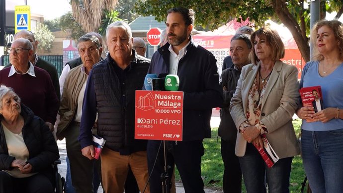 Danielo Pérez en un acto del PSOE de Málaga celebrado en Churriana.