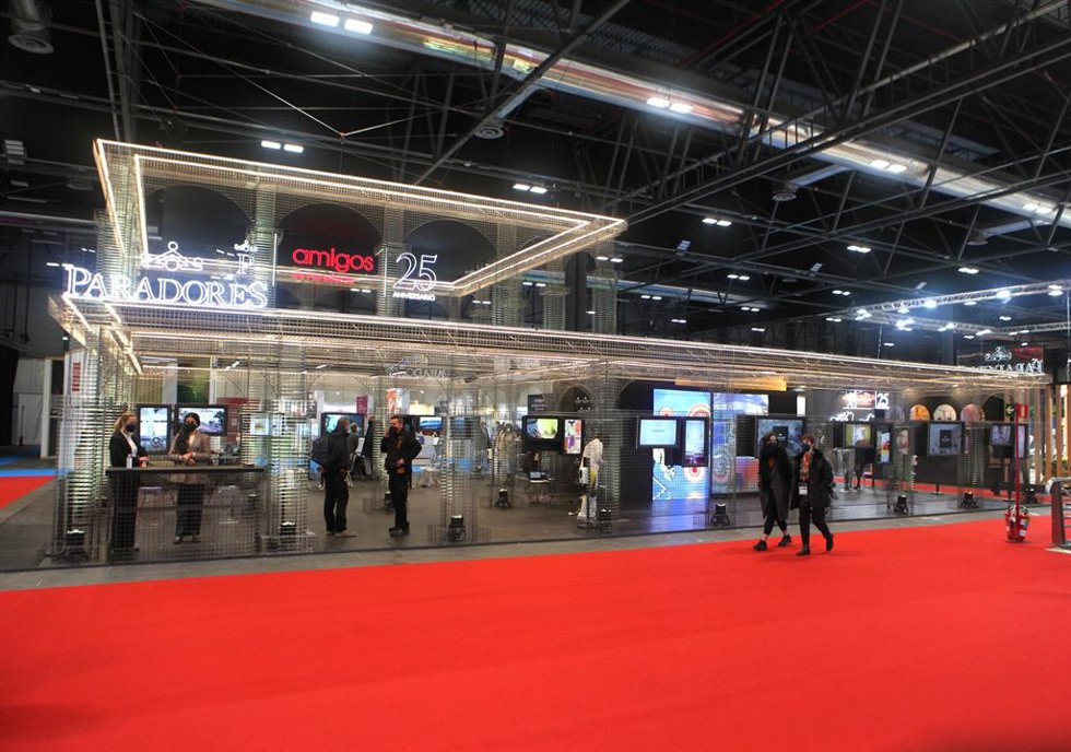 Archivo - El stand de Paradores en Fitur galardonado con el premio Emporia de arquitectura efímera