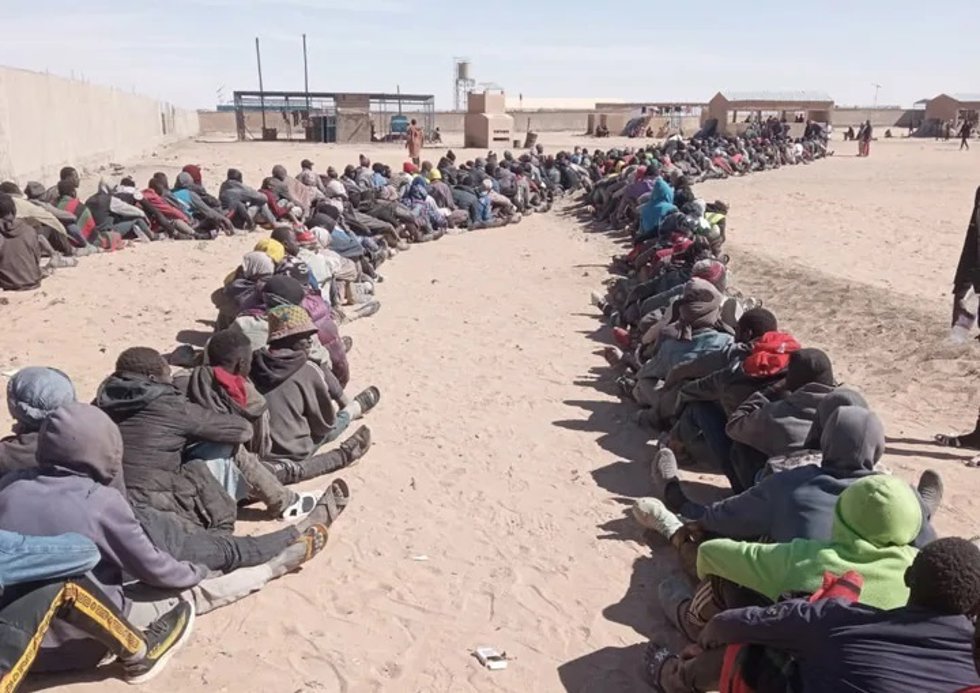 Migrantes en la ciudad de Assamaka, en el norte de Níger