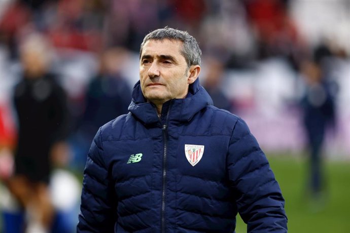 Ernesto Valverde, entrenador del Athletic Club, durante un partido