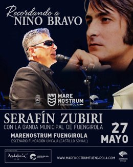Cartel de la actuación de Serafín Zubiri.