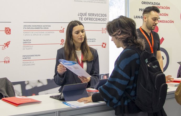 Stand en el Foro de Empleo de la UPV/EHU.