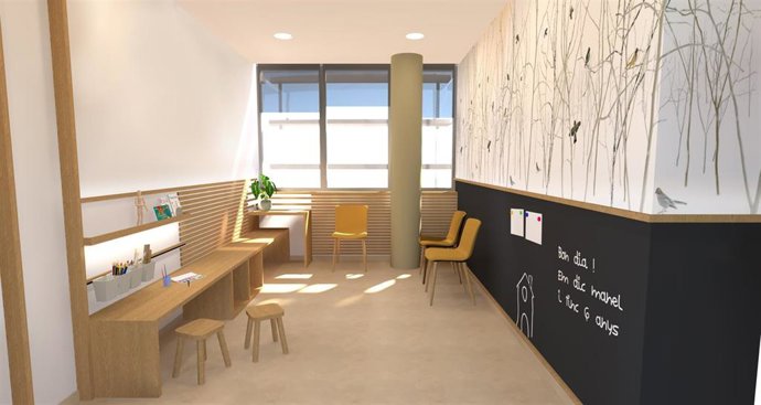 Prototipo de sala de atención a la víctima en edificios judiciales.