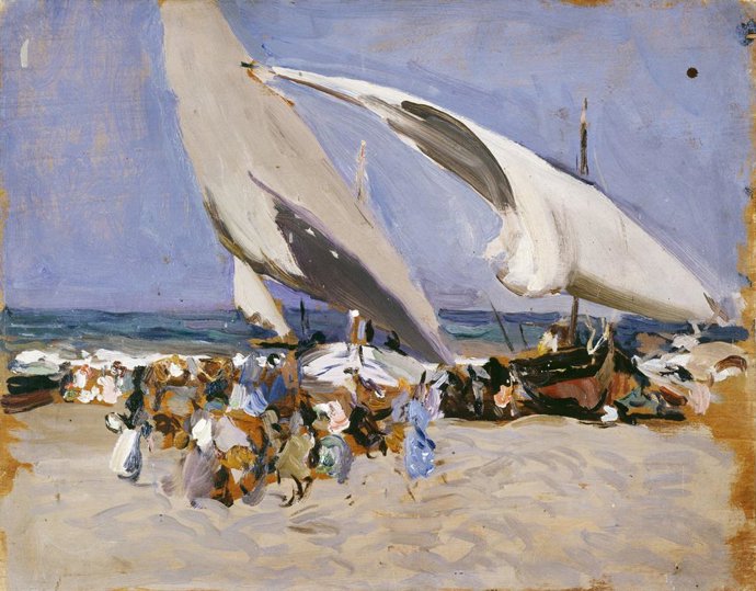 Joaquín Sorolla, Balaustrada, 1885-1886. Óleo sobre tabla. Museo Sorolla
