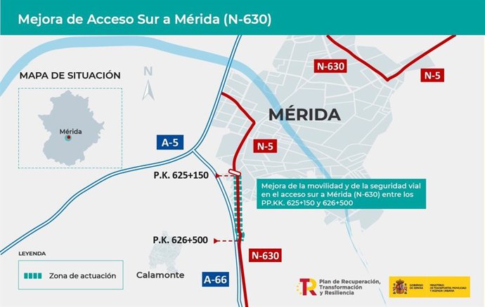Mejora de acceso sur a Mérida