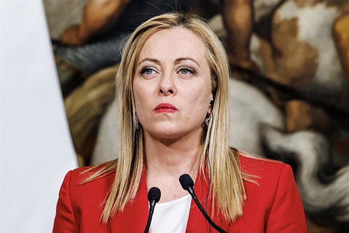 La primera ministra de Italia, Giorgia Meloni.