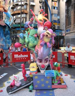 Archivo - Monumento de la Hoguera Infantil Del Mercado en imagen de archivo.