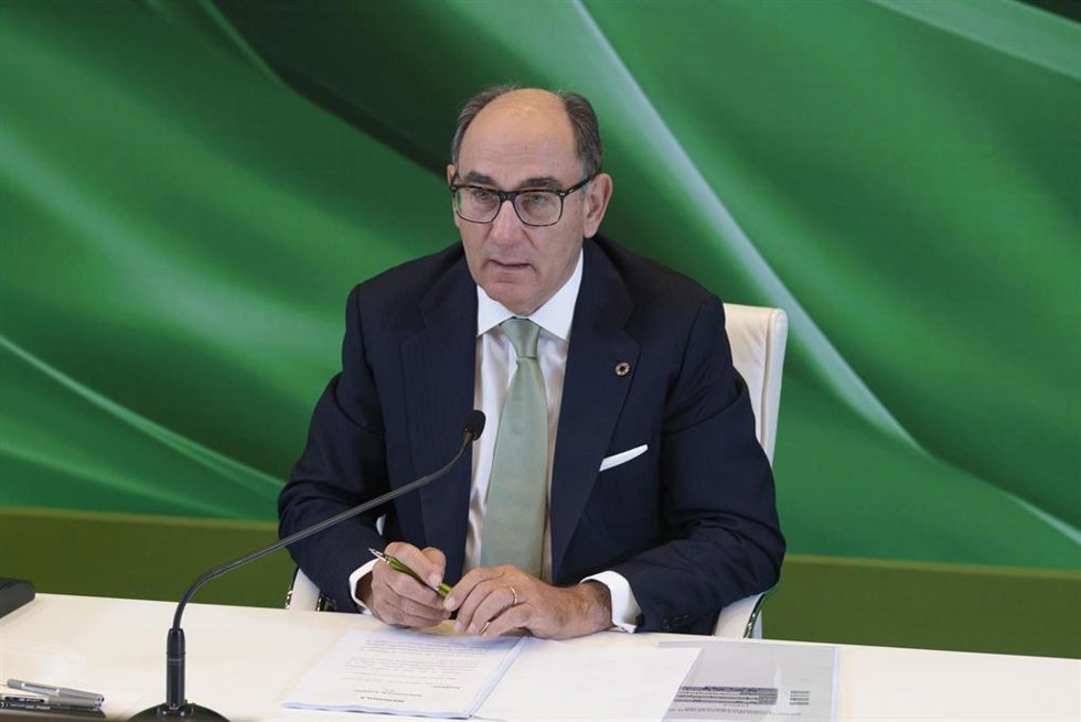 Archivo - El presidente de Iberdrola, Ignacio Galán, en la última Junta de Accionistas celebrada en Bilbao