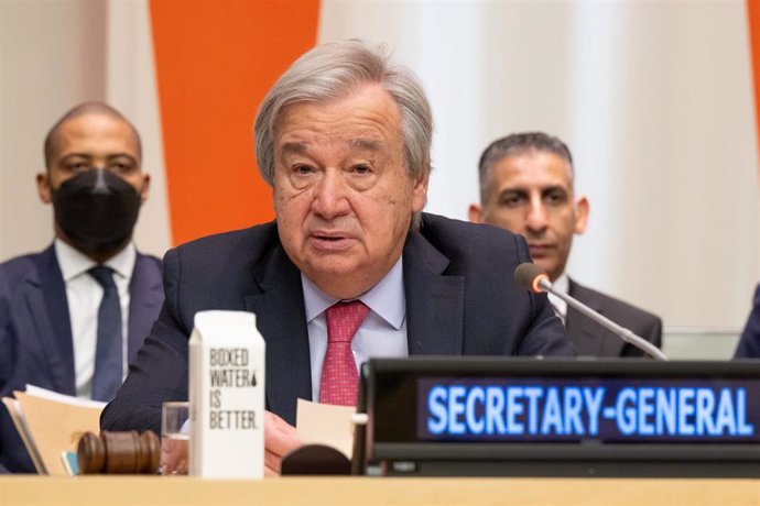 Archivo - El secretario general de la ONU, António Guterres