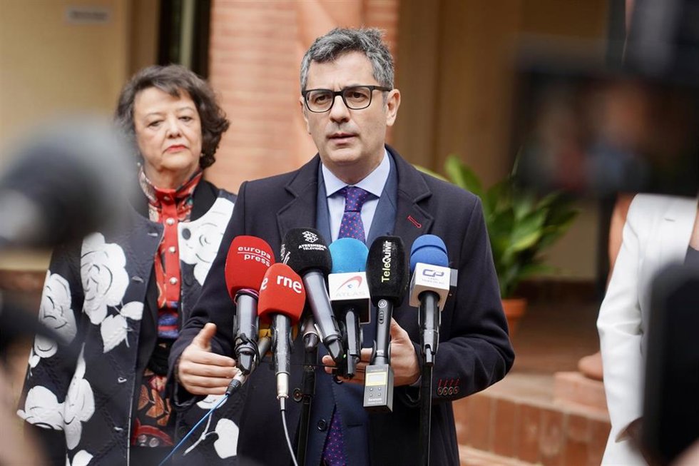 Archivo - El ministro de la Presidencia, Relaciones con las Cortes y Memoria Democrática, Félix Bolaños, en Palma del Río (Córdoba)