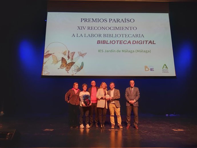 Entrega de Premios Paraísos a la labor bibliotecaria en centros educativos.
