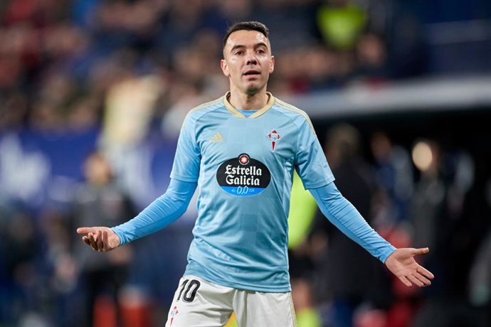Iago Aspas durant un partit amb el Celta