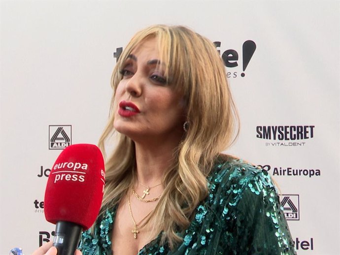 Merche en los Premios Dial celebrados este jueves 16 de marzo en Tenerife