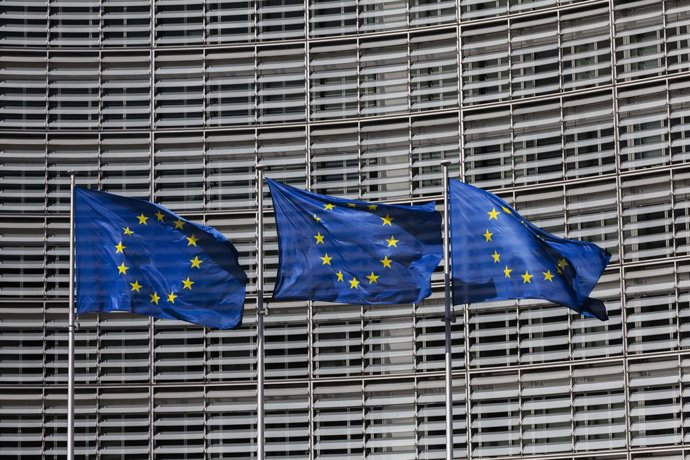 Archivo - Banderas europeas