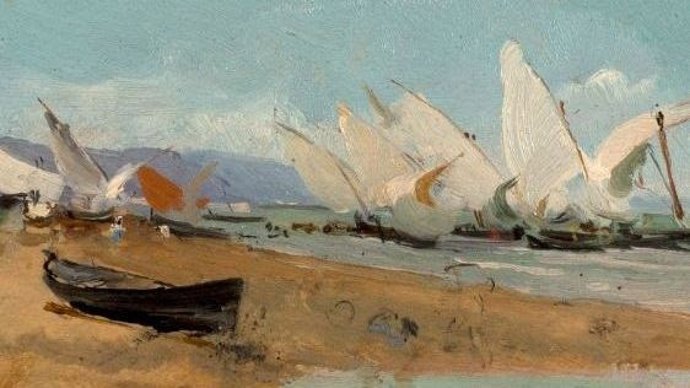 Velas en la Playa de Valencia,  de Joaquín Sorolla