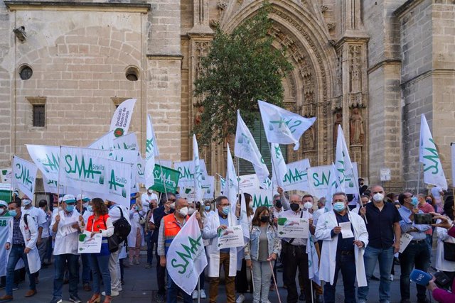 Archivo - El Sindicato Médico Andaluz (SMA) retoma su agenda de movilizaciones para proteger a la Atención Primaria".