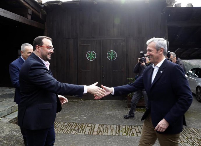 Adrián Barbón e Alfonso Rueda.