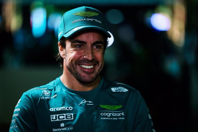 El piloto español de Fórmula 1 Fernando Alonso (Aston Martin) en el Gran Premio de Arabia Saudí 2023 de Fórmula 1