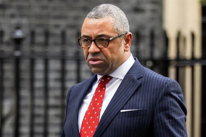 Archivo - El secretario de Asuntos Exteriores de Reino Unido, James Cleverley.