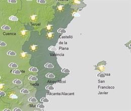 Predicción meteorológica para el sábado 18 de marzo