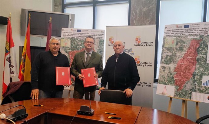 Junta y comunidades de regantes del Páramo Bajo y Presa de la Tierra aplicarán energías alternativas