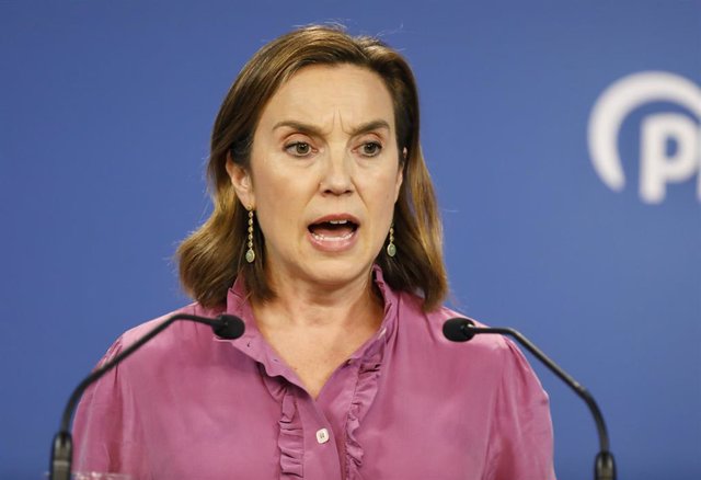Archivo - La secretaria general del Partido Popular y portavoz del Grupo Parlamentario Popular en el Congreso, Cuca Gamarra