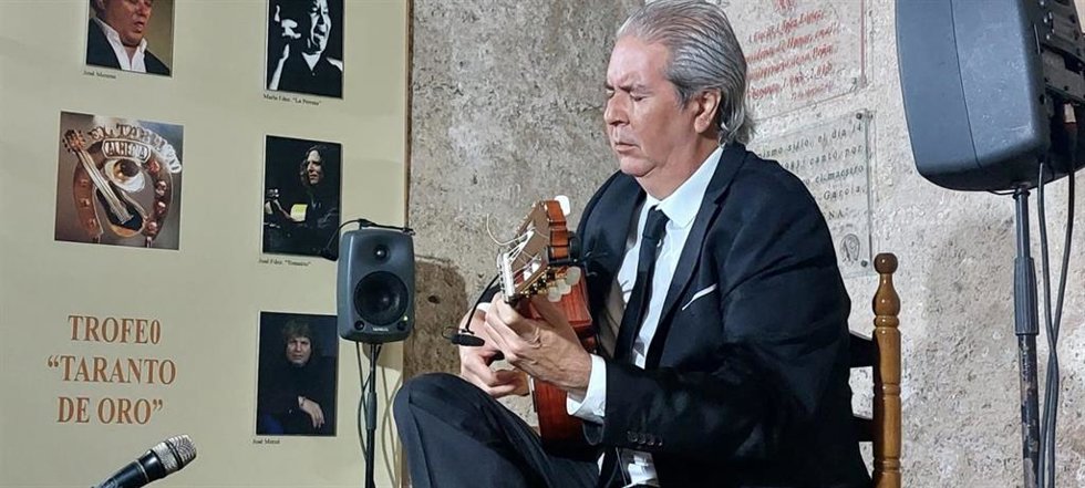 Miguel Ángel Cortés en la presentación del libro 'Juan Miguel González. El Guitarrero Músico'