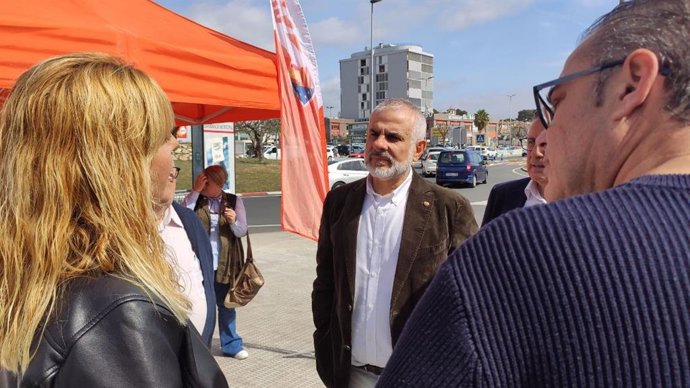 El líder de Cs a Catalunya, Carlos Carrizosa, en un Comit Autonmic de Cs a Cunit (Tarragona)