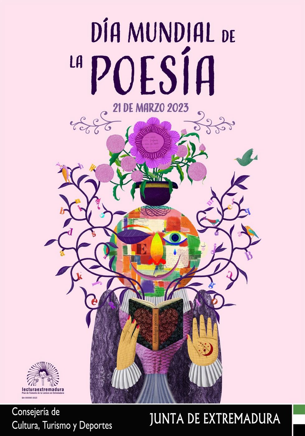 Cartel con motivo del Día Mundial de la Poesía.