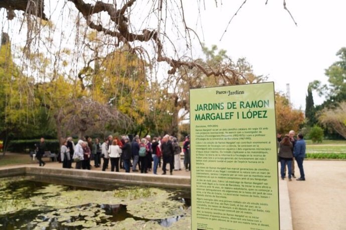 Barcelona dedica al bileg Ramon Margalef uns jardins de Montjuc