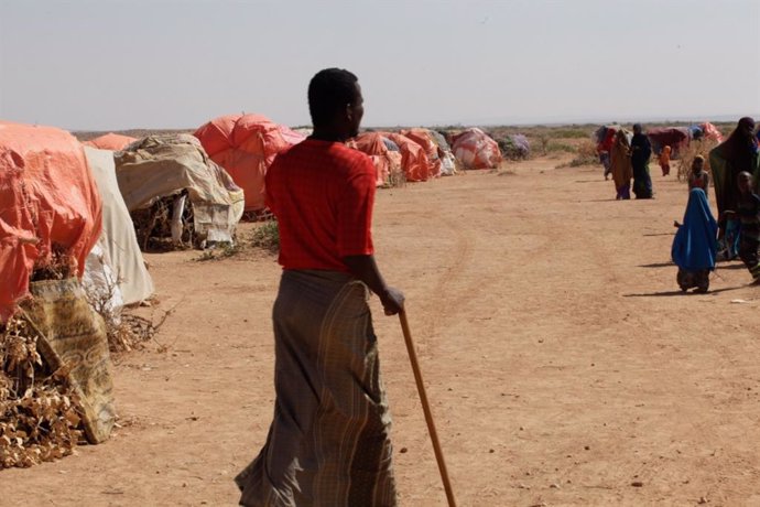 Una aldea en Dhanaano, en la región semiautónoma de Somalilandia