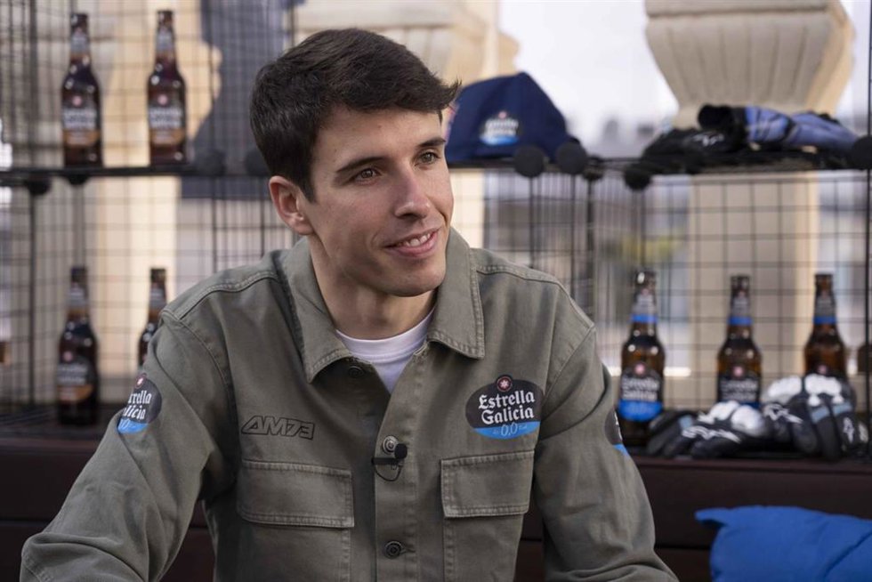 El piloto español de MotoGP Álex Márquez, durante un evento organizado por Estrella Galicia 0'0.