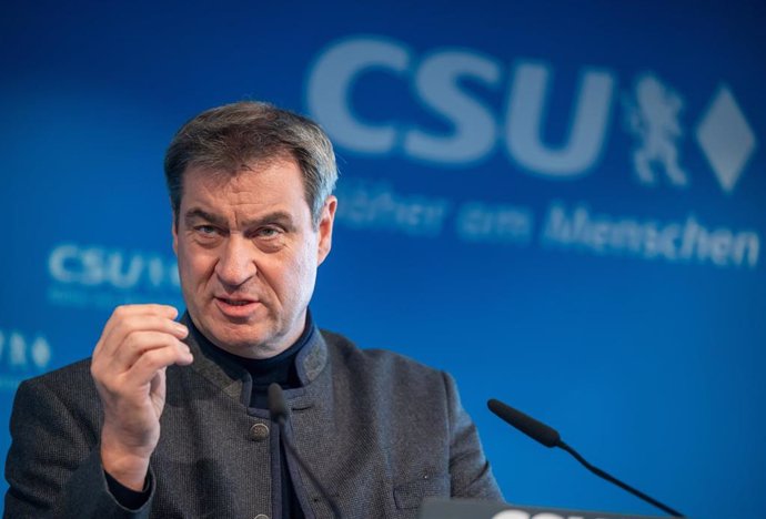 El líder de la CSU alemana y primer ministro de Baviera, Markus Soeder