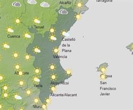Predicción meteorológica del domingo 19 de marzo