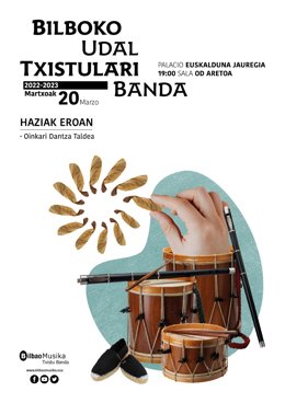 Cartel del espectáculo de la Banda de Txitularis de Bilbao.