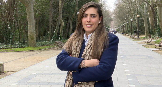 La nueva presidenta de Nuevas Generaciones de Castilla y León, Andrea Ballesteros