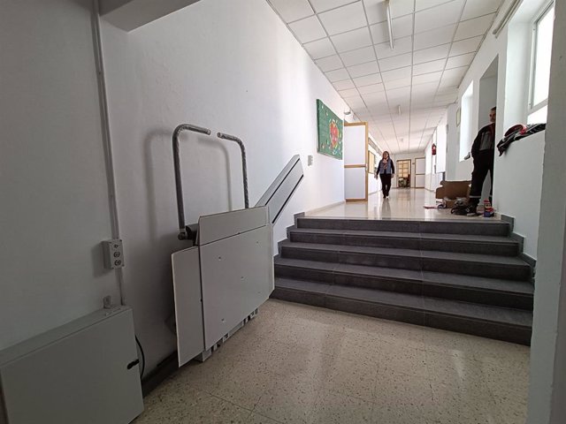 Escaleras  adaptadas en un centro escolar