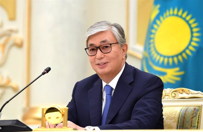 Archivo - El presidente de Kazajistán, Kasim Jomart Tokayev