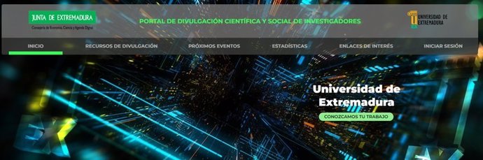 Nuevo portal web de divulgación científica de Extremadura.