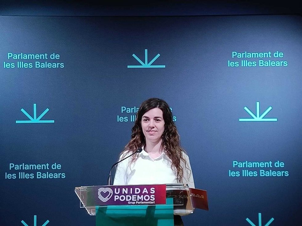 La portavoz adjunta de Unidas Podemos en el Parlament, Esperana Sans.