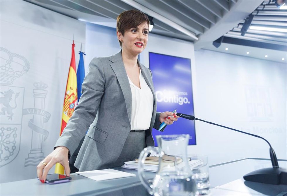 La portavoz del Gobierno y ministra de Política Territorial, Isabel Rodríguez