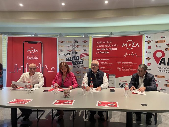 Esta mañana se ha presentado 'MOZA', la nueva app de taxis de Zaragoza